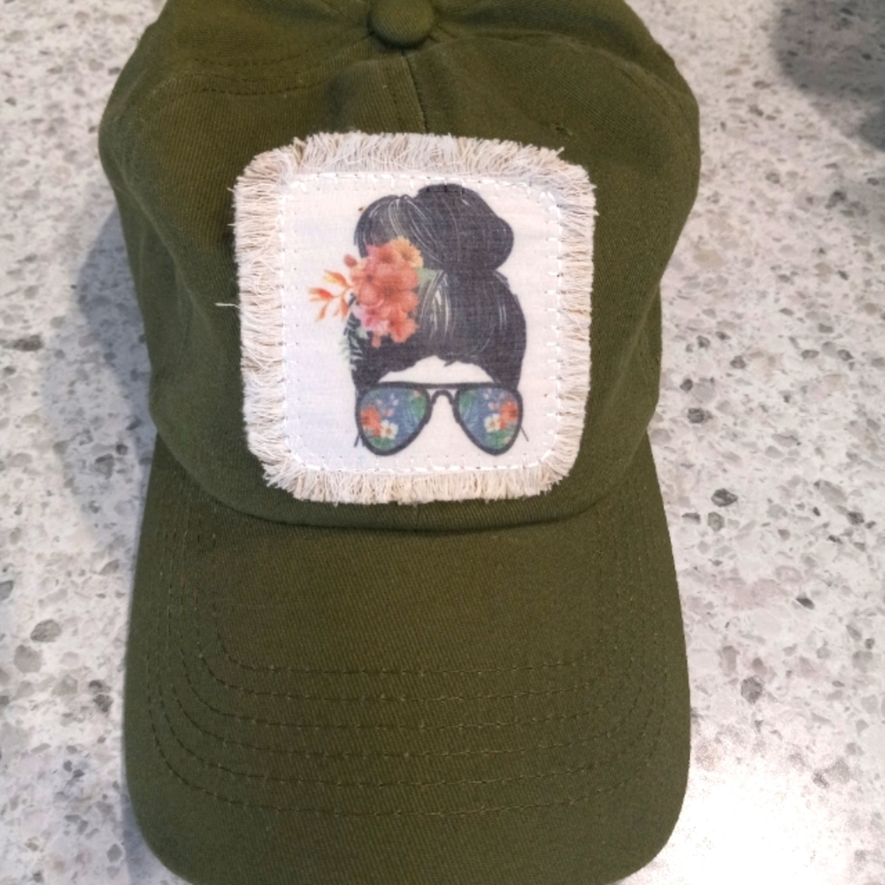 Cute olive green hat sassy chic adorable bossbabe